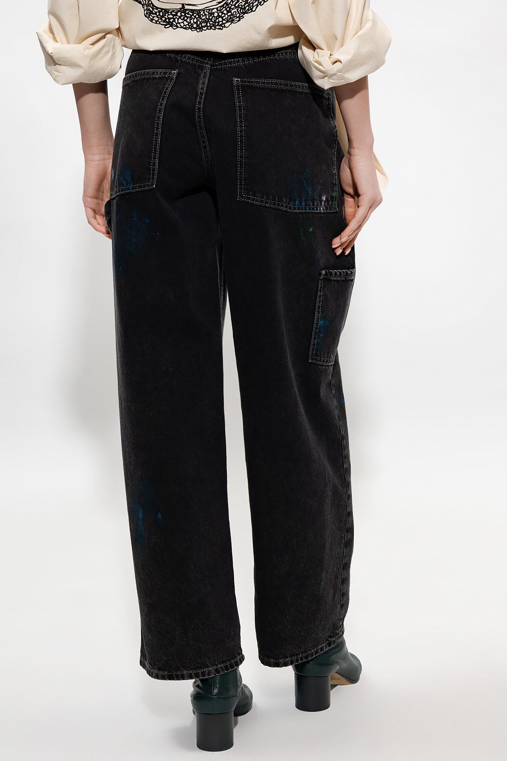 Grey Jeans with paint splatter effect Maison Margiela - Vitkac Canada